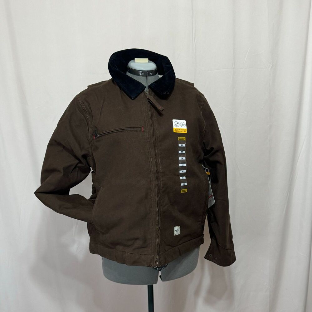 Eddie Bauer NWT Sz M Bark Men's Multi-pocket Berber Lined Workwear Jacket - Picture 9 of 14